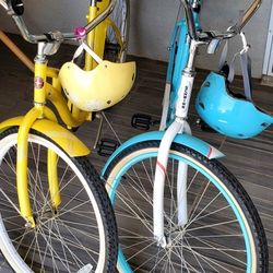 Schwinn Women's Beach Cruiser 26 Inch  With Helmet $150 each 