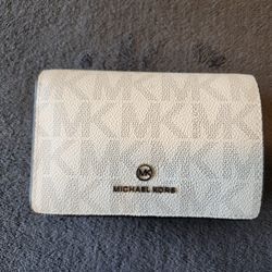 Michael Kors White/Blue Wallet