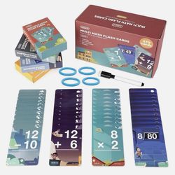 Brand new Multi Math Flash Cards 270 Cards Addition Subtraction Multiplication Division