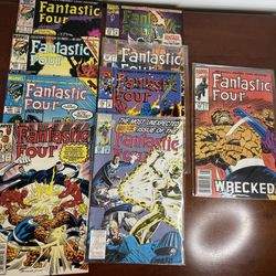 Lot Of 9 Marvel Comics Fantastic Four