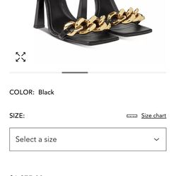 New Womens Versace Medusa Chain High Heel Sandals euro size 40