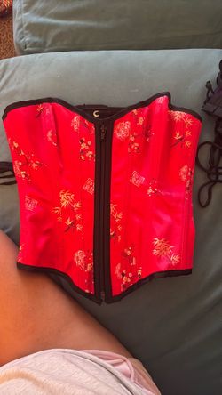 Red small corset