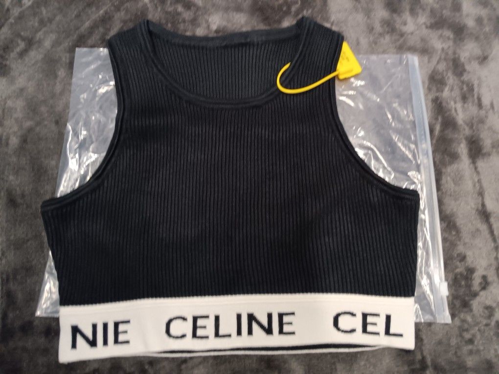 Celine Crop Top Woman's Size LARGE