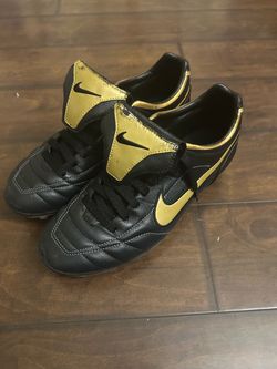 Nike Soccer Cleats Black and Gold