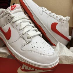 Nike Dunk Low Retro White/picante Red