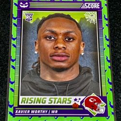 (RC) Xavier Worthy Rising Stars Green Bats