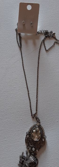 Necklace and earrings