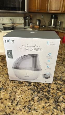 Pure Enrichment MistAire Silver Ultrasonic Cool Mist Humidifier - 1.5L Tank (Brand new/sealed)