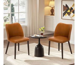 Upholstered Solid Wood Dining Chairs Set