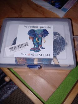 WOOD ELEPHANT PUZZLE