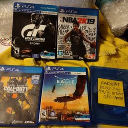 PS4 Video Games 5 In Total Will Not Separate