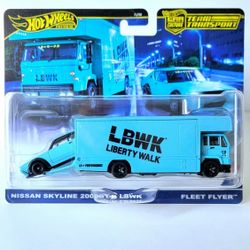 Hot Wheels Nissan Skyline 2000GT-R LBWK Fleet Flyer Blue 