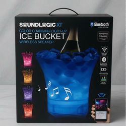 New SoundLogic XT Light-Up Ice Bucket with Bluetooth Speaker - Color Chng