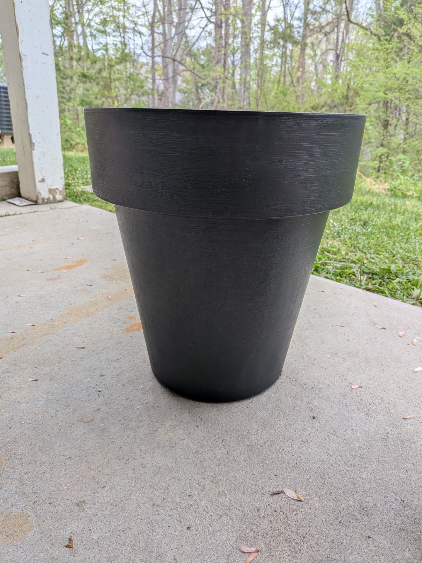 Large Rolling Planter - Black - Indoor/Outdoor