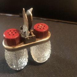 2- Pairs Of Vintage Travel Salt And Pepper Shakers 