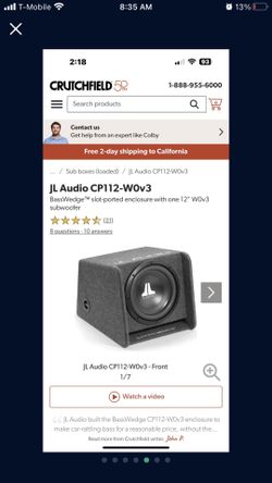 JL Audio w0v3 12” Subwoofer + Rockford Fosgate R500x1d Prime Amp