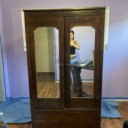 vintage chest with mirror