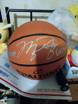 Michael Jordan signed autograph basketball Spalding NBA Chicago Bulls