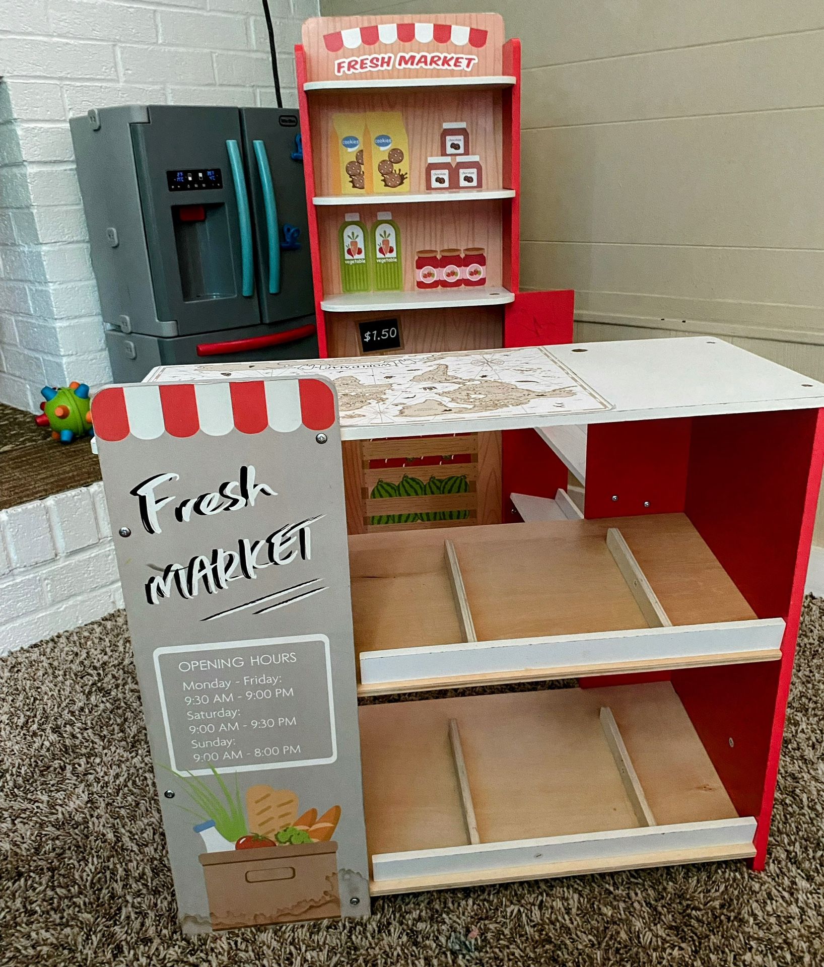 Children’s Grocery Store Wooden Play Set
