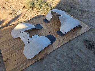 ATV Fender Set White Plastic Body Kit