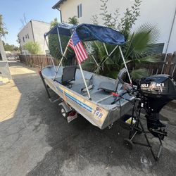 14ft Aluminum Boat Package 