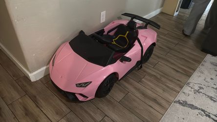 Pink Lamborghini Kids Ride-On Electric Car