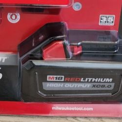 MILWAUKEE M18 RAPID CHARGER/BATTERY 8.0 
