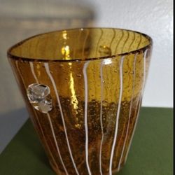 MURANO GLASS ICE BUCKET 5.5"