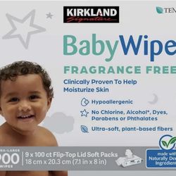 700 WIPES New Baby Wipes Fregnance Free 700 Wipes Count