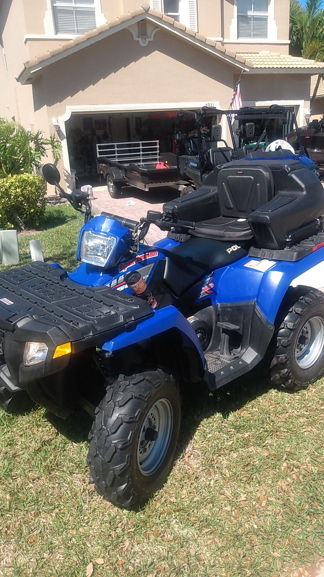 Polaris Sportsman 500HQ Anniversary Edition. Only 48 hours on it. Always cleaned after every ride.