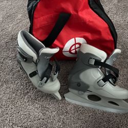 Boys Ice Skates With Carrying Bag