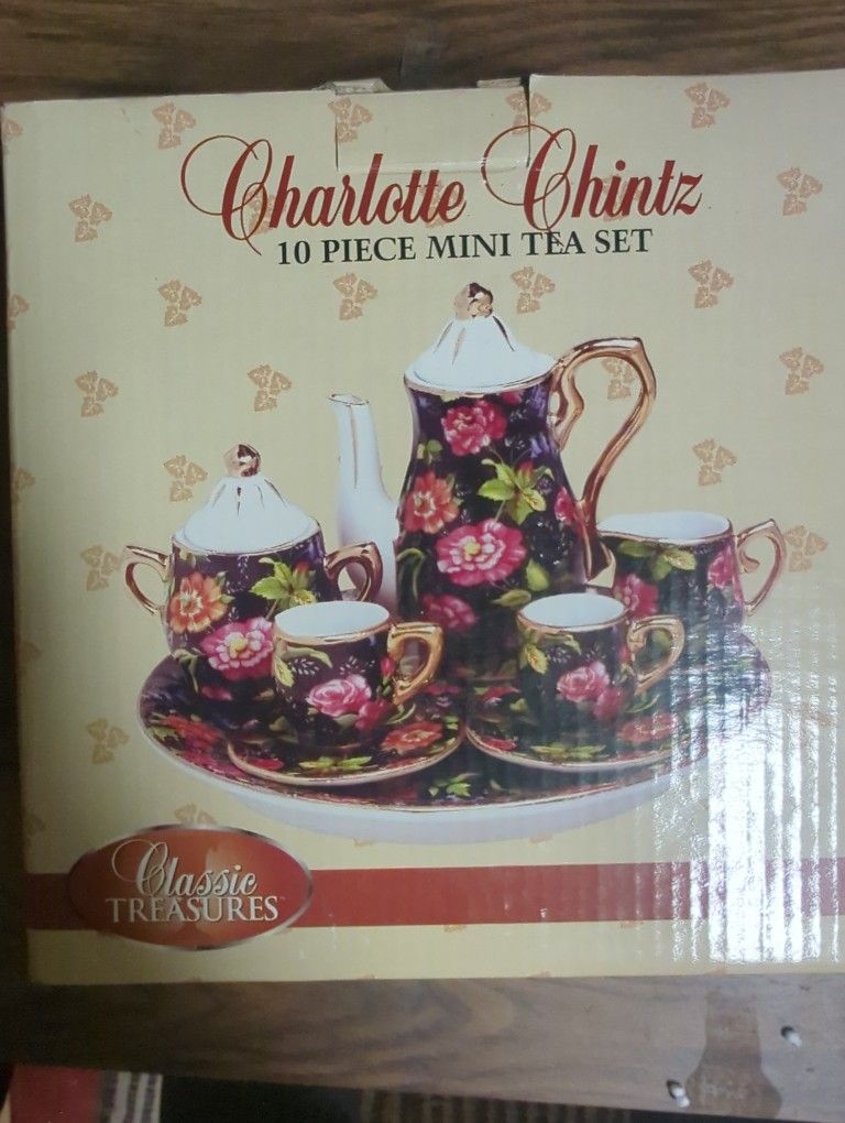 Charlotte Chintz 10 Piece Tea Set