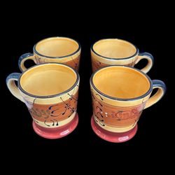 Ambiance Romance Nanette Vacher Mug 16 oz  Wide Band Lot of 4