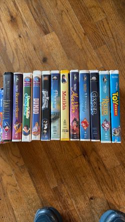 VHS Movies- Set of 12- Vintage Disney Movies- Snow White- Fantasia - Little Mermaid - Casper