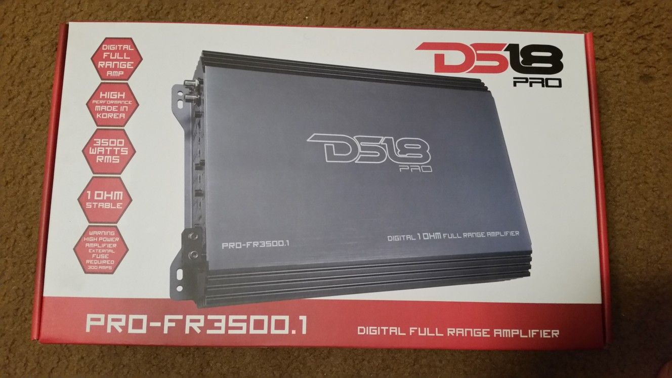 Ds18 pro- fr3500.1 full range amplifier like new