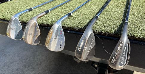 Cleveland wedges 51°, 52°, 56°, 60°, and 64°