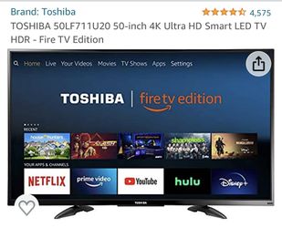 50” Toshiba TV 4K
