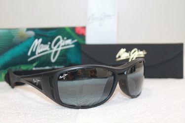Maui Jim Sunglasses WATERMAN MJ410-2M Matte Black  / Neutral Grey POLARIZED Lens