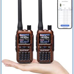 UV-5R Mini Dual Band Ham Radio Handheld, BT APP Programming, Dual PTT, USB-C Charging, 999CH