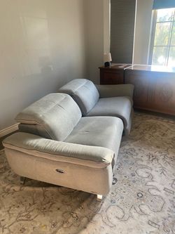 Gray modern electric couch