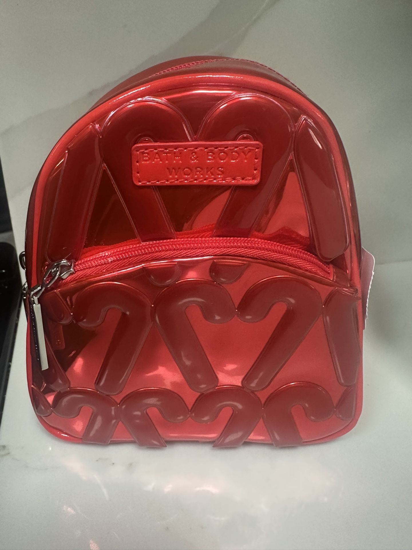 Bath and Body Works Candy Cane Mini Backpack