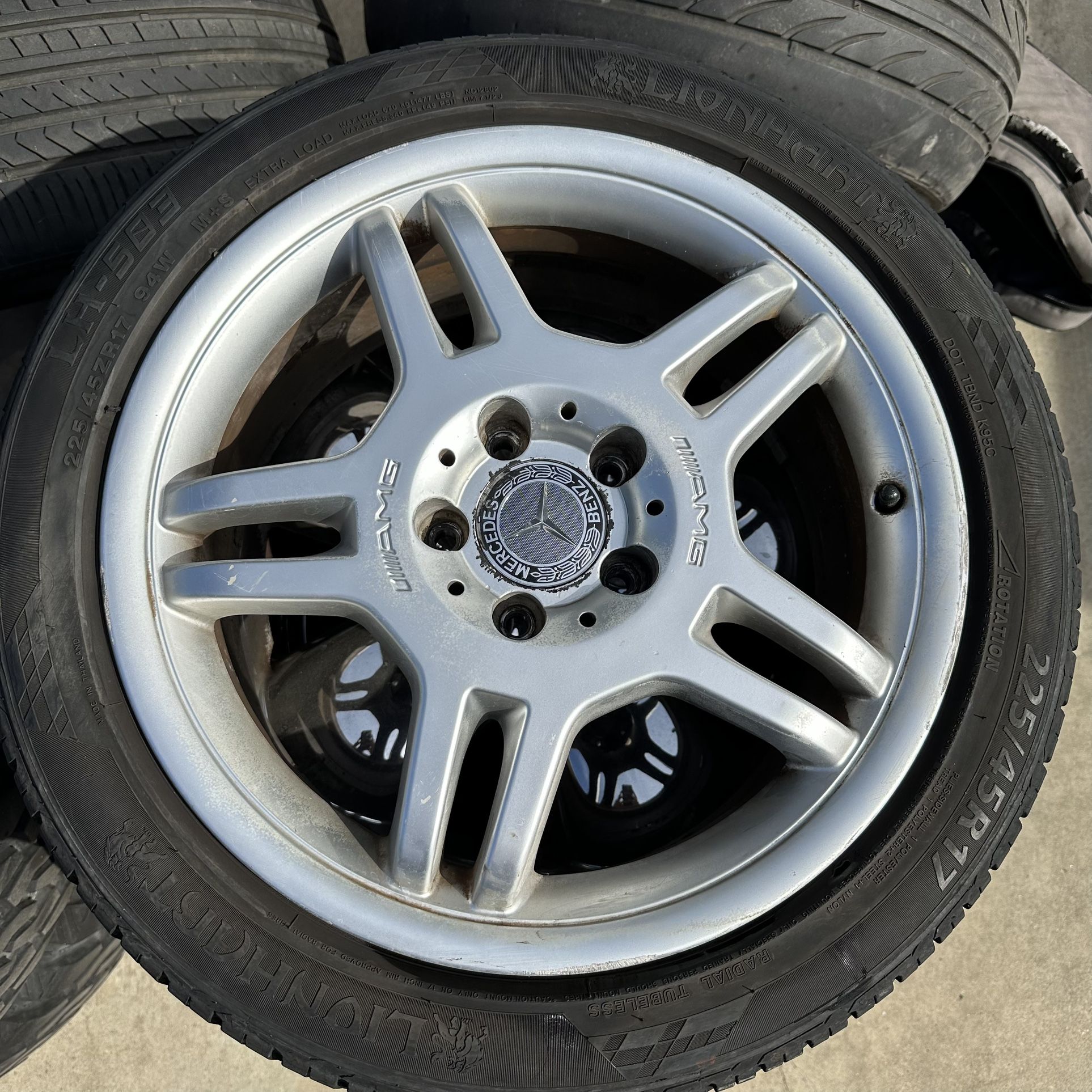 OEM Mercedes Benz AMG Single (1) Wheel Rim And Tire C32 Slk CLK C Class ...