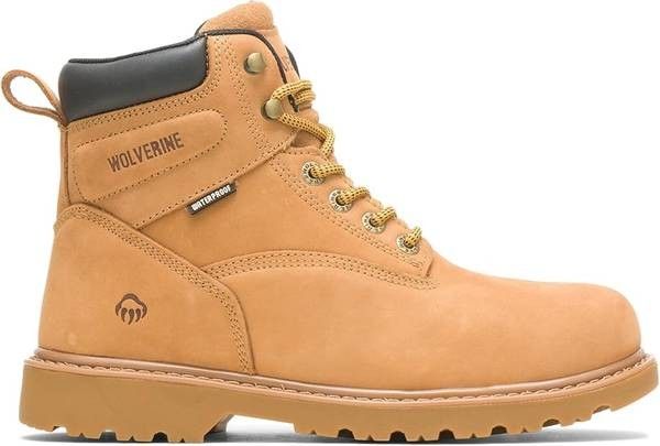 NEW Size 8.5 Or 8.5 Wide Or 9.5 Wide WOLVERINE Men Floorhand WATERPROOF Work Boot Soft Toe Wheatp