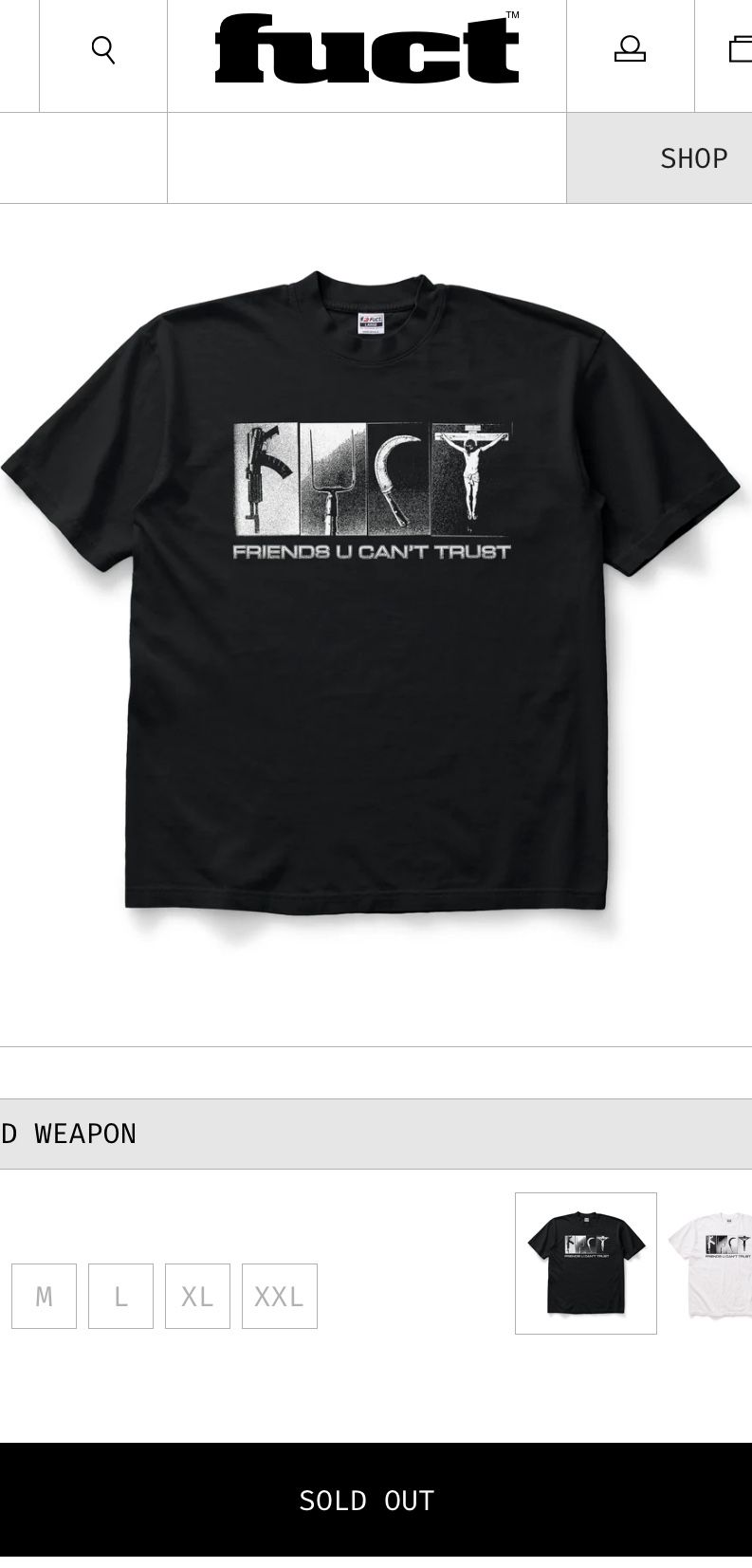 Fuct T Shirt Size Medium Supreme