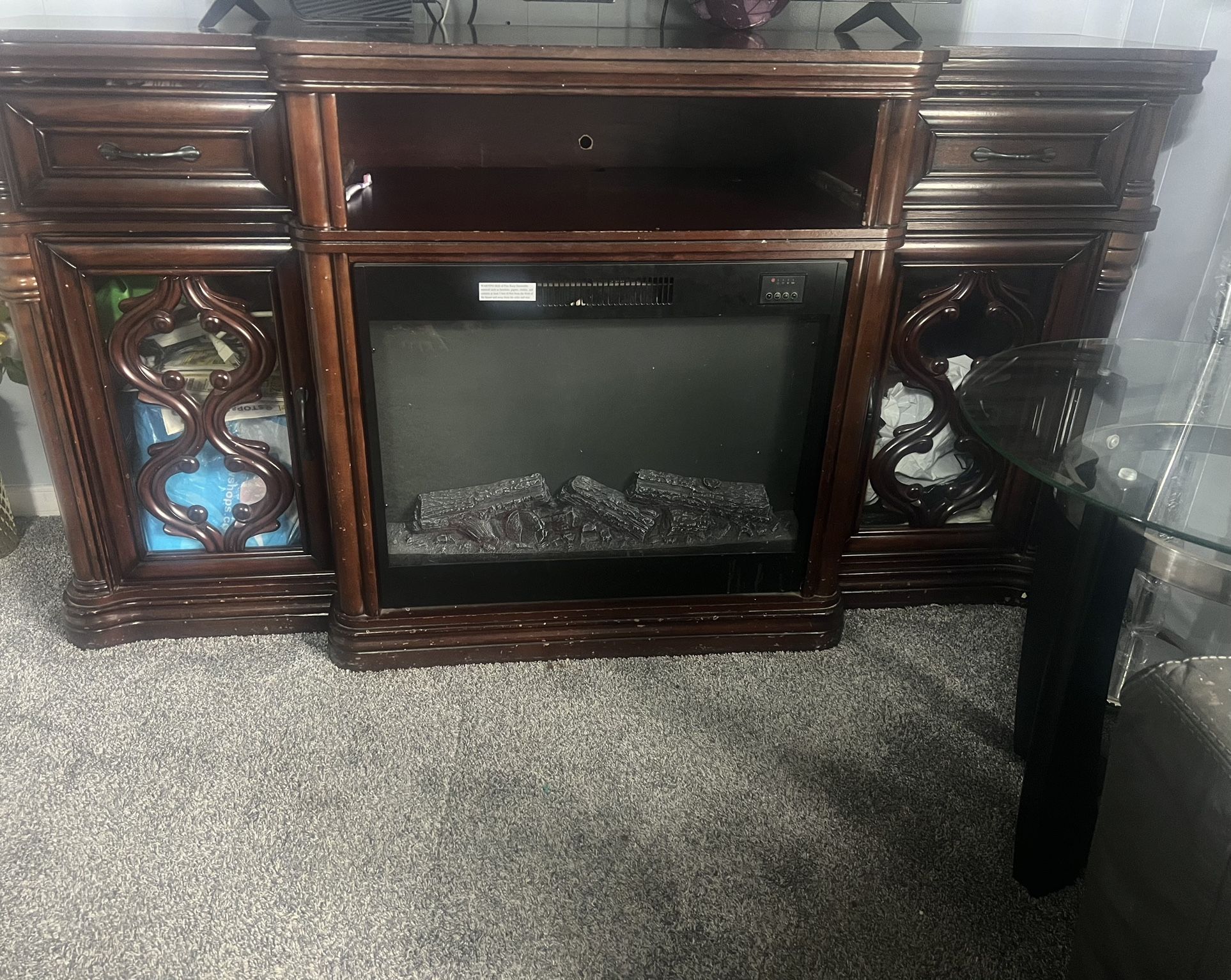 Tv Stand With Fireplace