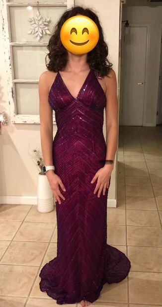 Beautiful Wine Color Sequins/Prom /Formal Dress