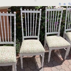 Faux Bamboo Chairs