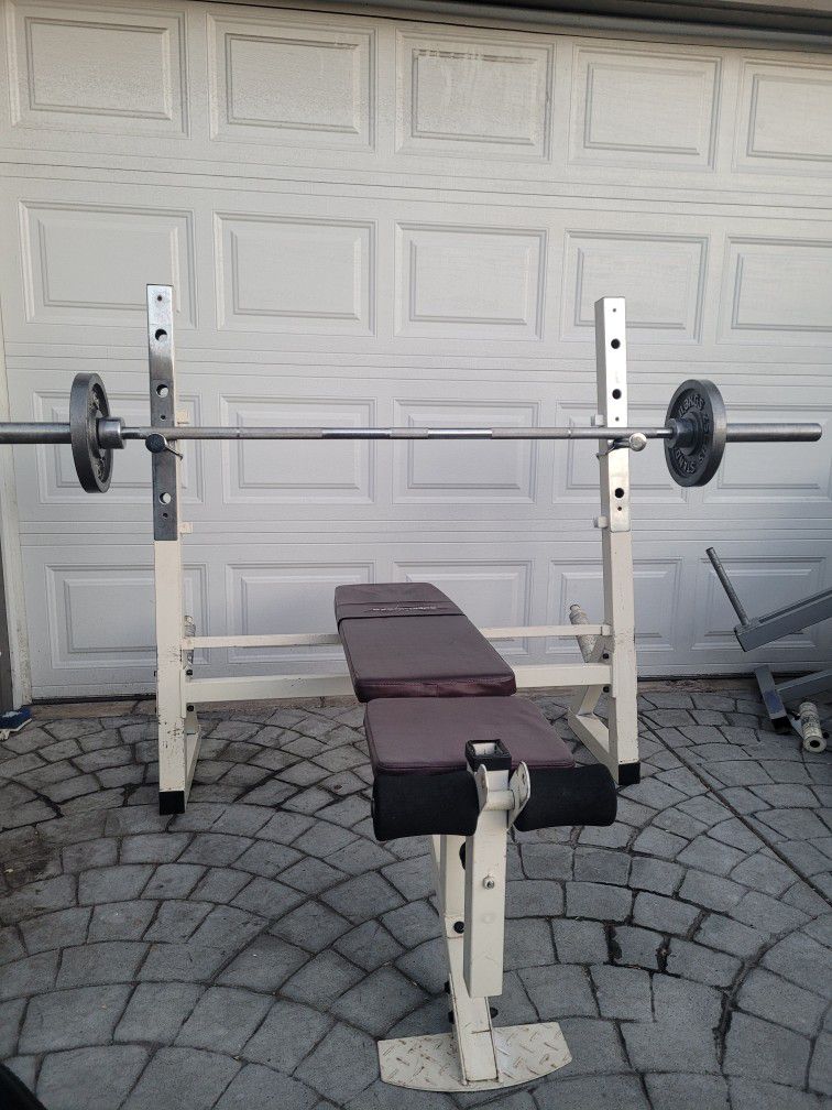 Olympic bench press n weights