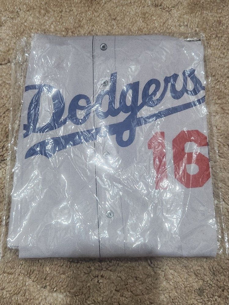 LA Dodgers Farmer Johns Grilling Cooking Apron Jersey 16 Stadium Gift SGA Grey