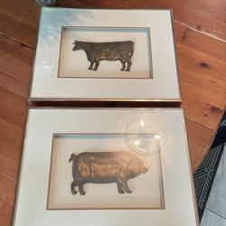 Harris Strong 3D Ceramic Pig And Cow